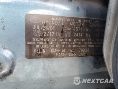 Zdjęcie 12 z 12 samochodu: 2005 HYUNDAI XG 350 VIN:KMHFU45E65A379934 - miniatura