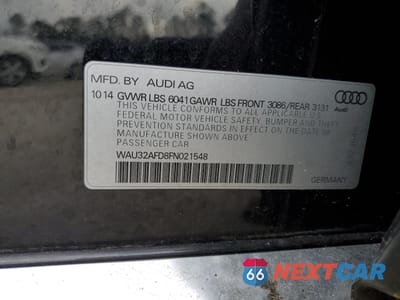 Zdjęcie 12 z 12 samochodu: 2015 AUDI A8 L QUATTRO VIN:WAU32AFD8FN021548 - miniatura