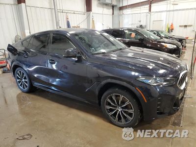 Czwarte zdjęcie samochodu z boku: 2024 BMW X6 XDRIVE40I VIN:5UX33EX01R9T16988 - miniatura