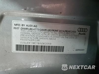 Zdjęcie 13 z 13 samochodu: 2008 AUDI A4 2.0T QUATTRO VIN:WAUDF78E78A082059 - miniatura