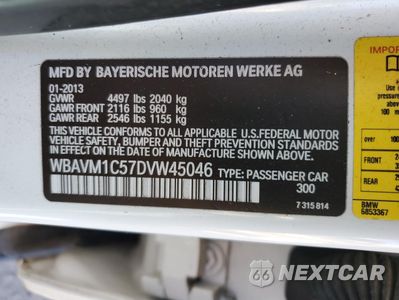 Zdjęcie 13 z 13 samochodu: 2013 BMW X1 SDRIVE28I VIN:WBAVM1C57DVW45046 - miniatura