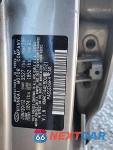 Zdjęcie 12 z 12 samochodu: 2013 HYUNDAI ACCENT GLS VIN:KMHCT4AE8DU312521 - miniatura
