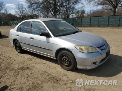 Czwarte zdjęcie samochodu z boku: 2005 HONDA CIVIC DX VP VIN:1HGES16345L025529 - miniatura