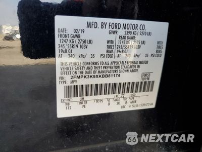 Zdjęcie 13 z 13 samochodu: 2019 FORD EDGE TITANIUM VIN:2FMPK3K9XKBB81174 - miniatura