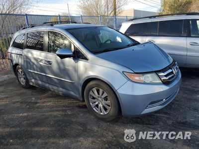 Czwarte zdjęcie samochodu z boku: 2014 HONDA ODYSSEY EXL VIN:5FNRL5H67EB029055 - miniatura