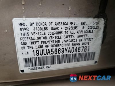 Zdjęcie 12 z 12 samochodu: 2000 ACURA 3.2TL VIN:19UUA5669YA046781 - miniatura