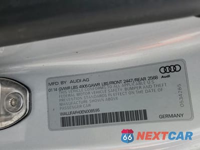 Zdjęcie 12 z 12 samochodu: 2014 AUDI A5 PREMIUM PLUS VIN:WAUJFAFH0EN008595 - miniatura
