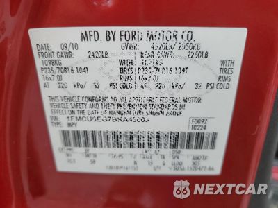 Zdjęcie 14 z 14 samochodu: 2011 FORD ESCAPE LIMITED VIN:1FMCU0EG7BKA43003 - miniatura