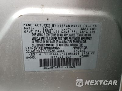 Zdjęcie 13 z 13 samochodu: 2017 NISSAN SENTRA S VIN:3N1AB7AP1HL643025 - miniatura