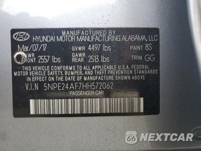 Zdjęcie 14 z 14 samochodu: 2017 HYUNDAI SONATA SE VIN:5NPE24AF7HH572062 - miniatura