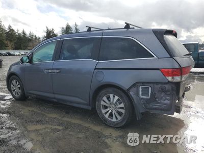 Drugie zdjęcie samochodu z przodu: 2016 HONDA ODYSSEY EXL VIN:5FNRL5H63GB009176 - miniatura
