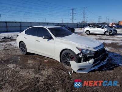 Czwarte zdjęcie samochodu z boku: 2021 INFINITI Q50 LUXE VIN:JN1EV7BR0MM750592 - miniatura