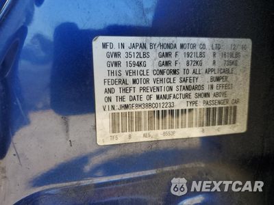 Zdjęcie 12 z 12 samochodu: 2011 HONDA FIT VIN:JHMGE8H38BC012233 - miniatura