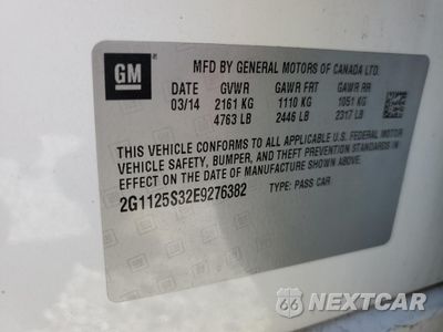 Zdjęcie 14 z 14 samochodu: 2014 CHEVROLET IMPALA LT VIN:2G1125S32E9276382 - miniatura