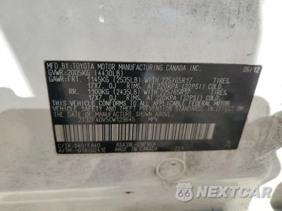 Zdjęcie 15 z 15 samochodu: 2012 TOYOTA RAV4 VIN:2T3ZF4DV5CW129645 - miniatura