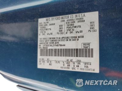 Zdjęcie 12 z 12 samochodu: 2000 FORD F150 LARIAT VIN:1FTRX18L2YNB78644 - miniatura