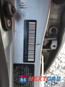 Zdjęcie 12 z 12 samochodu: 2009 KIA RIO BASE VIN:KNADE223696448059 - miniatura