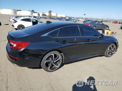 Trzecie zdjęcie samochodu z tyłu: 2020 HONDA ACCORD SPORT VIN:1HGCV1F30LA066683 - miniatura