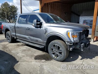 Czwarte zdjęcie samochodu z boku: 2022 FORD F150 SUPERCREW VIN:1FTFW1ED4NFA92048 - miniatura
