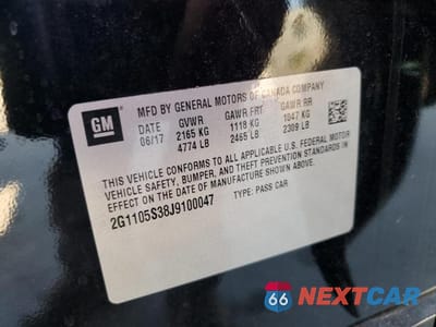 Zdjęcie 12 z 12 samochodu: 2018 CHEVROLET IMPALA LT VIN:2G1105S38J9100047 - miniatura