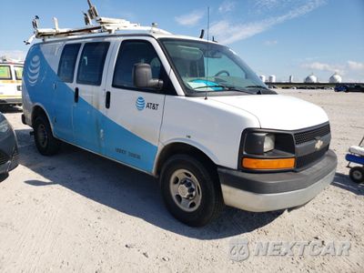Czwarte zdjęcie samochodu z boku: 2014 CHEVROLET EXPRESS G2500 VIN:1GCWGFCA0E1161432 - miniatura
