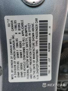 Zdjęcie 14 z 15 samochodu: 2017 HONDA CIVIC EX VIN:2HGFC2F75HH527865 - miniatura