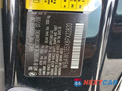 Zdjęcie 13 z 13 samochodu: 2008 BMW 328 I VIN:WBAWL135X8PX22820 - miniatura