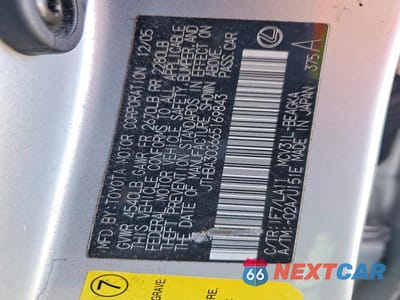Zdjęcie 12 z 12 samochodu: 2006 LEXUS ES 330 BASE VIN:JTHBA30G665169843 - miniatura