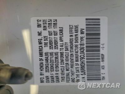 Zdjęcie 13 z 14 samochodu: 2012 HONDA CR-V EXL VIN:5J6RM3H79CL043618 - miniatura