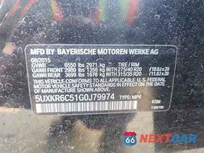Zdjęcie 12 z 12 samochodu: 2016 BMW X5 XDRIVE50I VIN:5UXKR6C51G0J79974 - miniatura