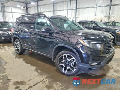 Czwarte zdjęcie samochodu z boku: 2022 HONDA PASSPORT ELITE VIN:5FNYF8H07NB014751 - miniatura