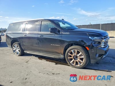 Czwarte zdjęcie samochodu z boku: 2023 CHEVROLET SUBURBAN 6.2L V8 HIGH COUNTRY VIN:1GNSCGKL9PR290932 - miniatura