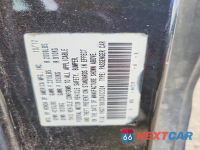 Zdjęcie 12 z 12 samochodu: 2013 HONDA ACCORD EXL VIN:1HGCT1B83DA002324 - miniatura