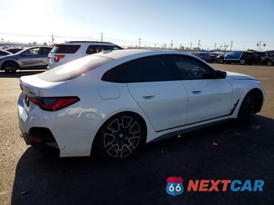 Trzecie zdjęcie samochodu z tyłu: 2025 BMW I4 EDRIVE 40 VIN:WBY23HD06SFU25424 - miniatura