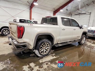 Trzecie zdjęcie samochodu z tyłu: 2020 GMC SIERRA K1500 SLT VIN:3GTU9DEL2LG160429 - miniatura