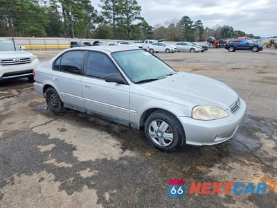 Czwarte zdjęcie samochodu z boku: 2000 HONDA CIVIC BASE VIN:2HGEJ6611YH568563 - miniatura