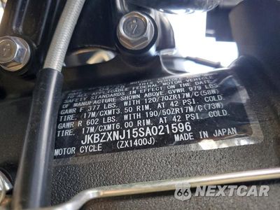 Zdjęcie 9 z 9 samochodu: 2025 KAWASAKI ZX1400 J VIN:JKBZXNJ15SA021596 - miniatura