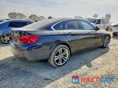 Trzecie zdjęcie samochodu z tyłu: 2019 BMW 430I GRAN COUPE VIN:WBA4J1C5XKBM16637 - miniatura