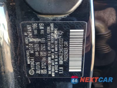 Zdjęcie 12 z 12 samochodu: 2017 GENESIS G80 BASE VIN:KMHGN4JE5HU181033 - miniatura