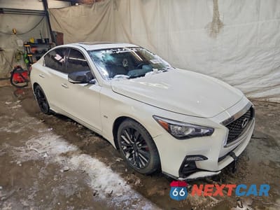 Czwarte zdjęcie samochodu z boku: 2019 INFINITY Q50 3.0T LUXE VIN:JN1EV7AR7KM554034 - miniatura