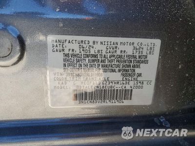 Zdjęcie 12 z 12 samochodu: 2024 NISSAN VERSA S VIN:3N1CN8DV2RL911906 - miniatura