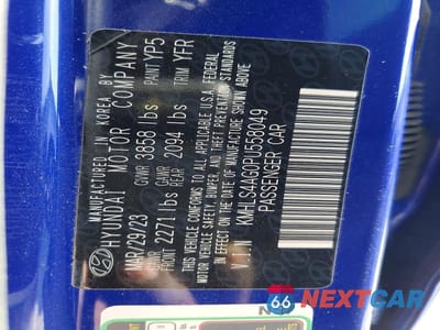 Zdjęcie 12 z 12 samochodu: 2023 HYUNDAI ELANTRA SEL VIN:KMHLS4AG0PU558049 - miniatura