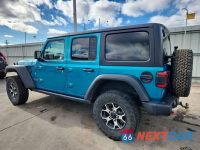 Drugie zdjęcie samochodu z przodu: 2020 JEEP WRANGLER UNLIMITED RUBICON VIN:1C4HJXFG3LW310142 - miniatura
