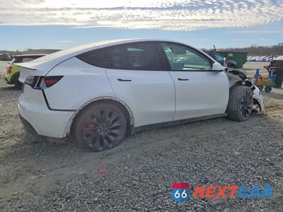 Trzecie zdjęcie samochodu z tyłu: 2022 TESLA MODEL Y VIN:7SAYGDEF6NF489373 - miniatura