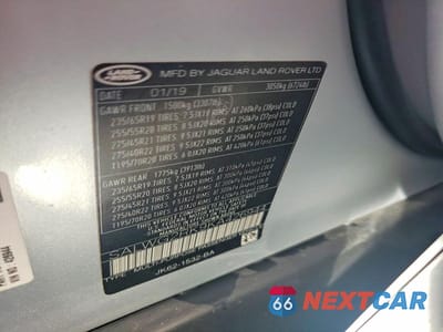 Zdjęcie 13 z 13 samochodu: 2019 LAND ROVER RANGE ROVER SPORT SE VIN:SALWG2RK9KA426944 - miniatura