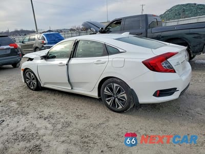 Drugie zdjęcie samochodu z przodu: 2018 HONDA CIVIC EXL VIN:JHMFC1F74JX000134 - miniatura
