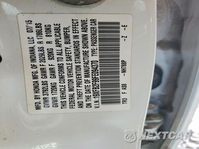 Zdjęcie 12 z 12 samochodu: 2015 HONDA CIVIC EXL VIN:19XFB2F99FE094370 - miniatura