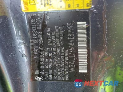 Zdjęcie 12 z 13 samochodu: 2008 BMW 128 I VIN:WBAUL73568VE89995 - miniatura