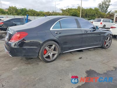 Trzecie zdjęcie samochodu z tyłu: 2017 MERCEDES-BENZ S 63 AMG VIN:WDDUG7JBXHA291348 - miniatura