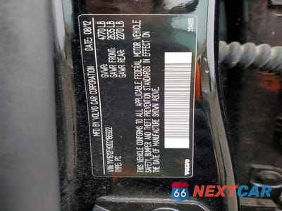 Zdjęcie 12 z 12 samochodu: 2013 VOLVO S60 T5 VIN:YV1612FH2D2186922 - miniatura